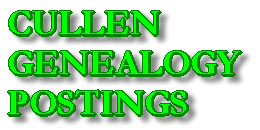 Cullen Genealogy Posting Page Title Graphic