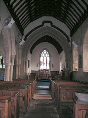 Interior view of St Peter & St Paul's