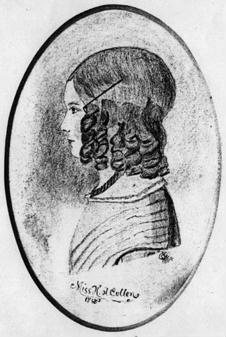 Pencil sketch of Harriet Agnes Cullen - 1848