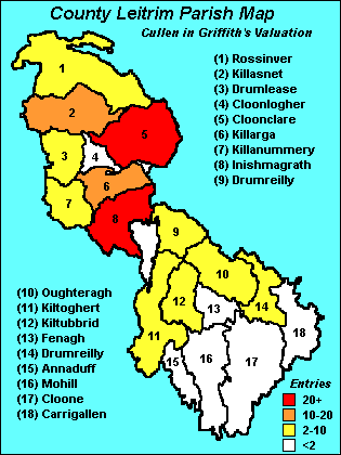 Parish Map: Co Leitrim, Ire