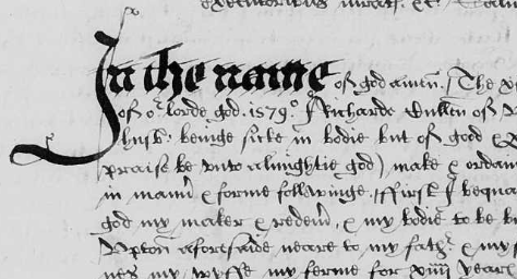 Sample of Richard's Will