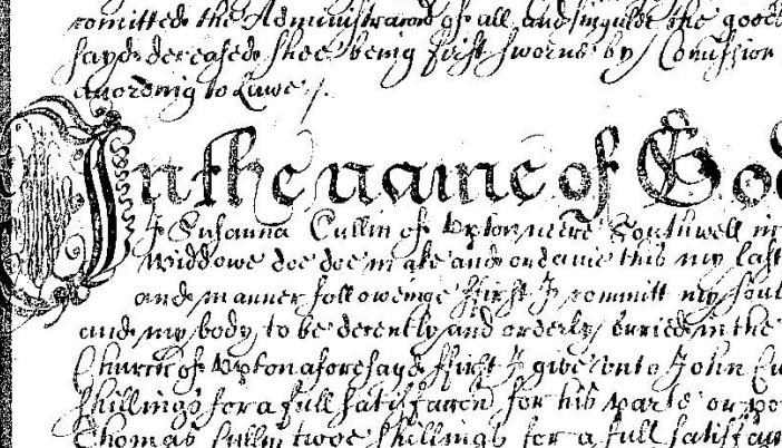 Sample of Susanna's Will